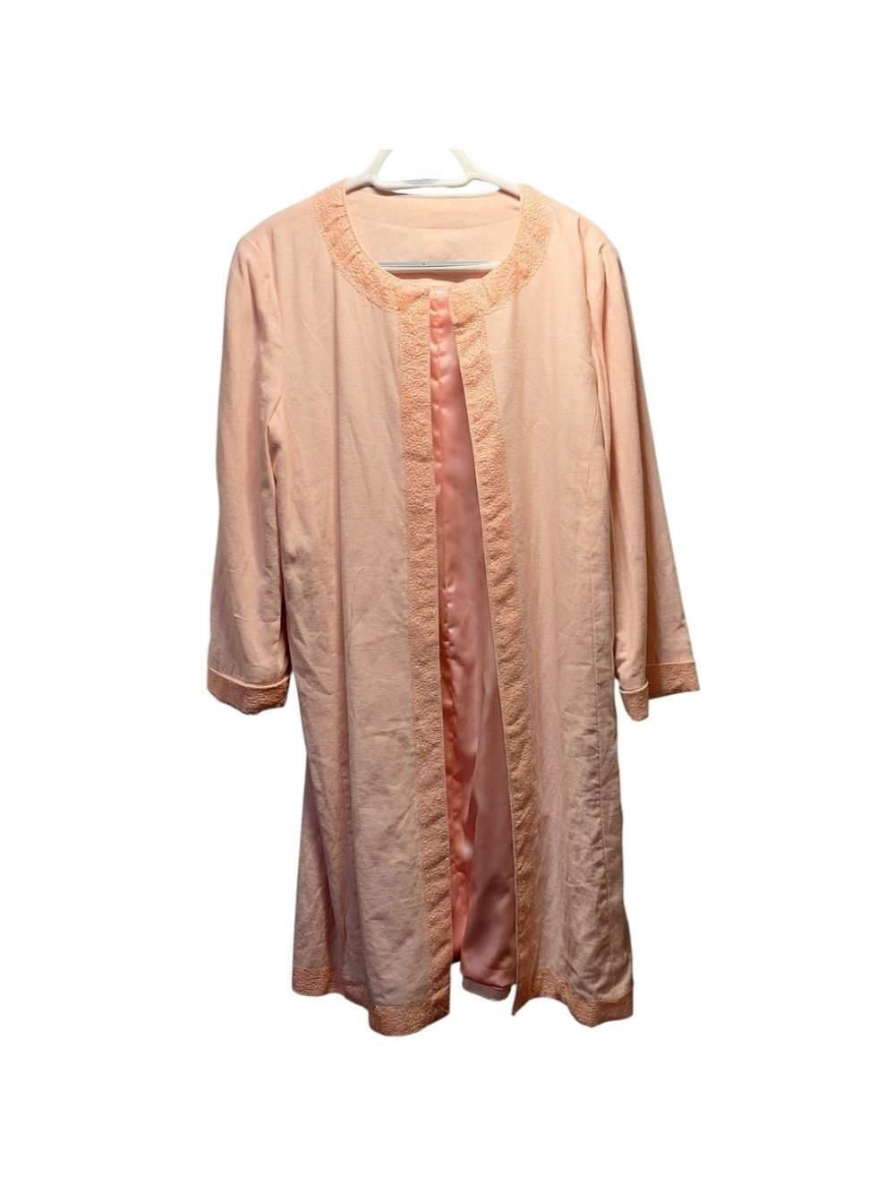 Women's Pink Glitter Long Duster Jacket Linen Style